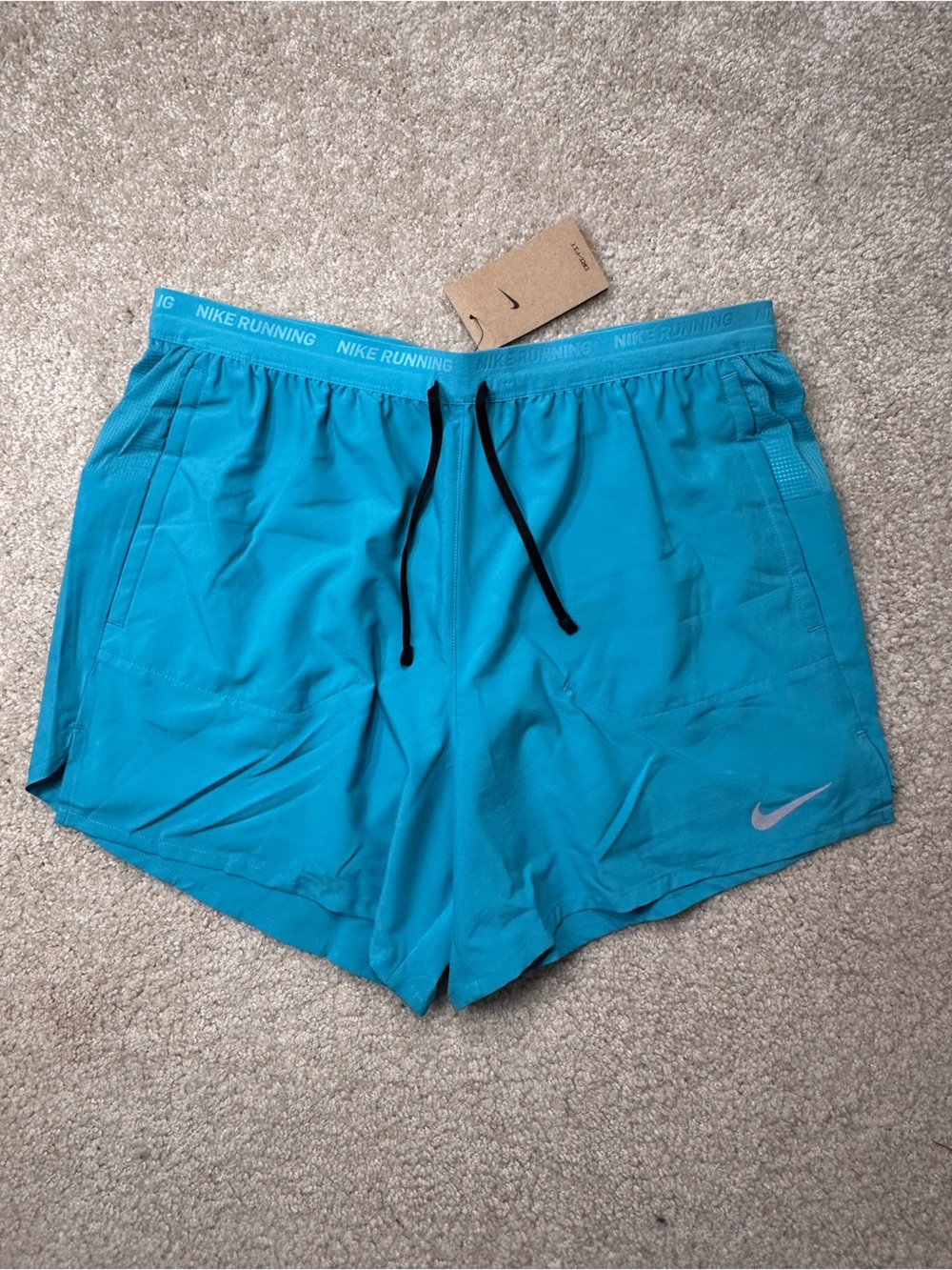 Nike Teal Athletic Shorts with Drawstring